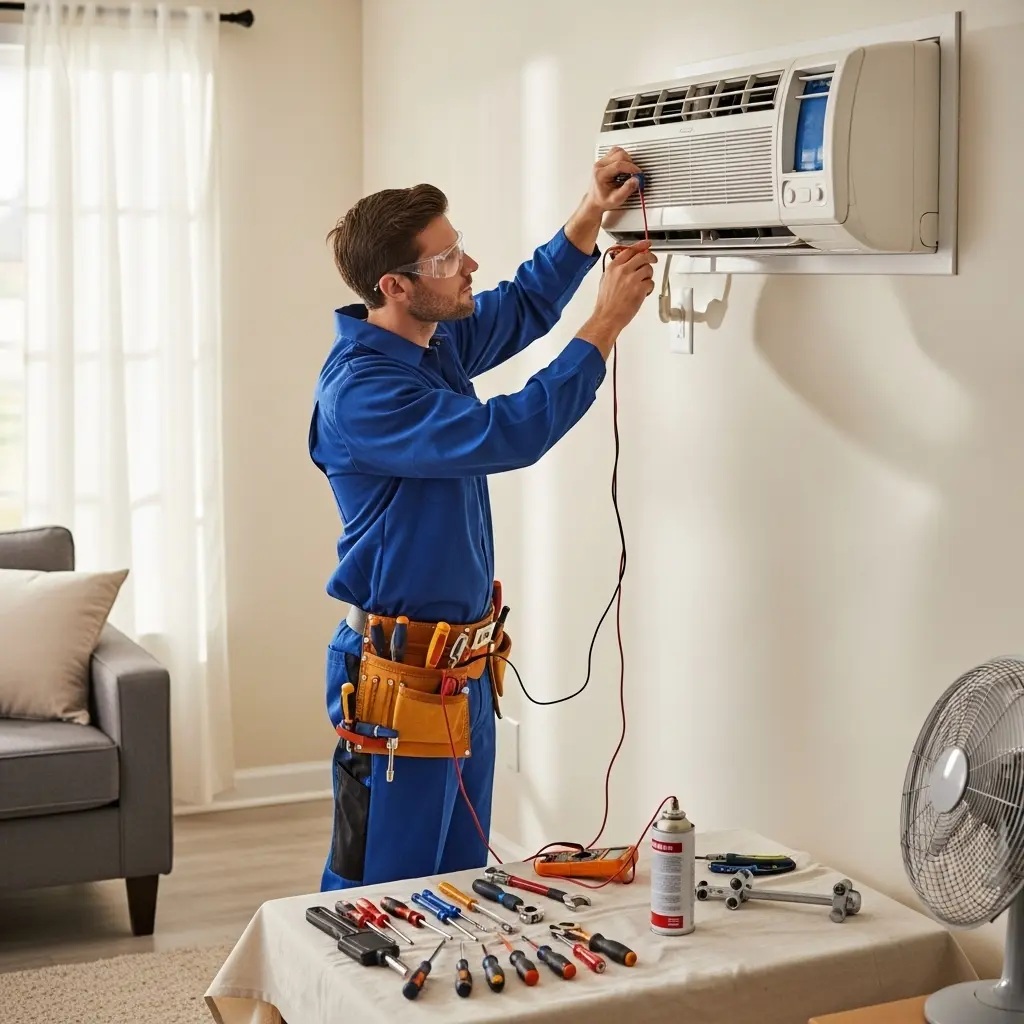 Alaşehir Kumtel Kumtel klima gaz dolumu ve bakım – Enerji verimliliği artırıldı. - Teknik servis örneği